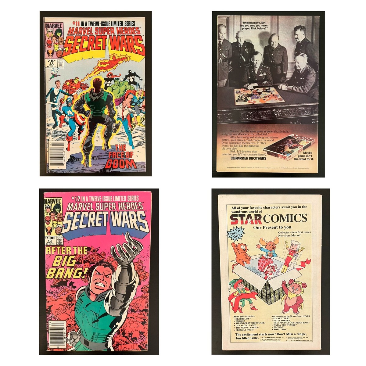 Marvel Super Heroes Secret Wars #1-12 Complete Set-Newsstand-1984