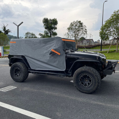 Car Cover Custom Fit Jeep Wrangler JK JL 4 Dr Cab Cover UV Dust Snow Waterproof