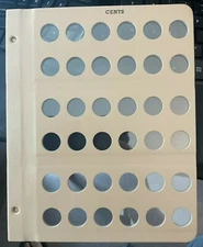 NEW Dansco BLANK CENTS page - Dansco Album - [Lincoln - Penny] 