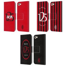 OFFICIAL AC MILAN 125TH ANNIVERSARY LEATHER BOOK CASE FOR APPLE iPOD TOUCH MP3
