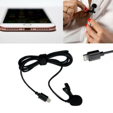 Lightning Clip Type Lapel Microphone Record Personal Video Live Cable 1.5M
