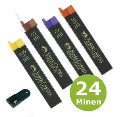 Faber-Castell Druckbleistift-Mine Fein minen SUPER-POLYMER Auswahl 24 Minen