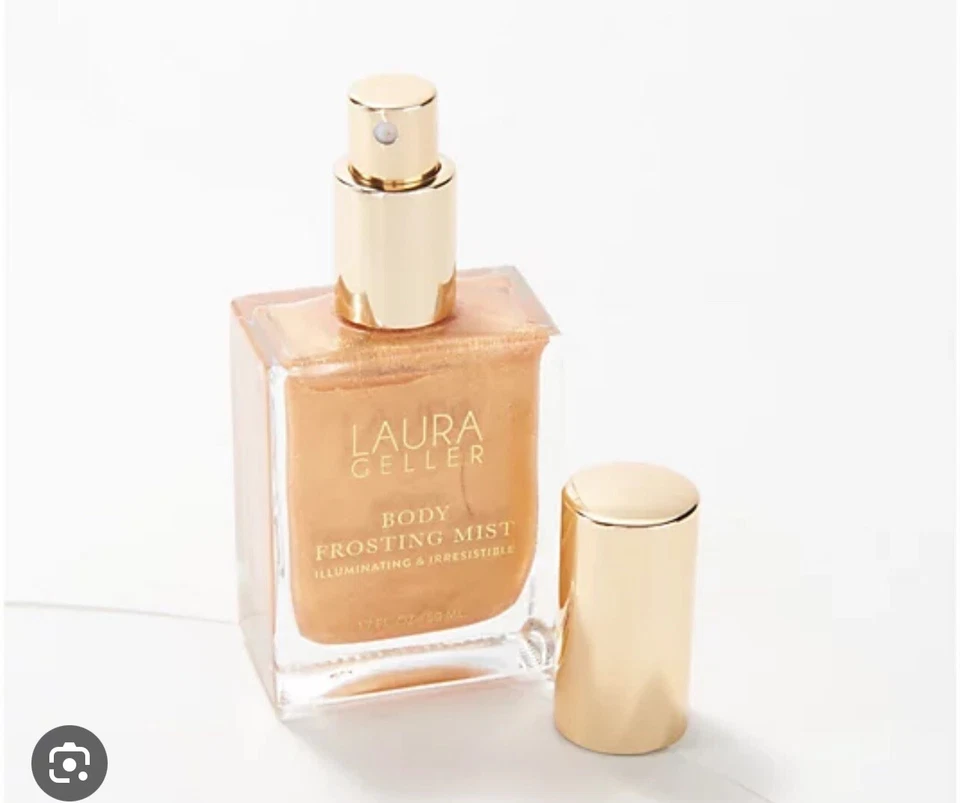 Laura Geller Body Frosting MIST Rostro y Cuerpo Brillo Irresistible Tahití Brillo NUEVO Foto 4 de 4