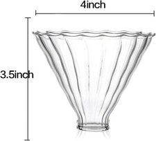 2pcs Glass Funnel Pour Over Coffee Filterscoffee Drippers