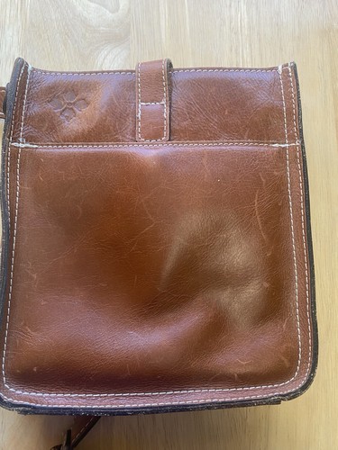 Patricia Nash Venezia Pouch Heritage Brown Leather Crossbody Handbag - Picture 10 of 14