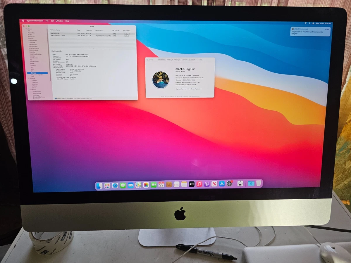 Apple iMac with Retina 5K display 8 GB RAM 2015 Apple Desktops