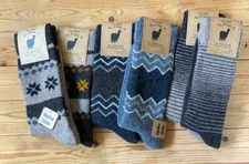 Alpaca Thermal Wool Socks for Women and Men - Single Pair - Thick Knitted