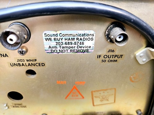 Collins R-390A R 390 Communications Receiver Tested C MY OTHER HAM RADIO TMC - Zdjęcie 16 z 17