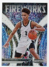 Dyson Daniels 2022-23 Prizm Draft Picks Fireworks Rookie RC White Sparkle SSP