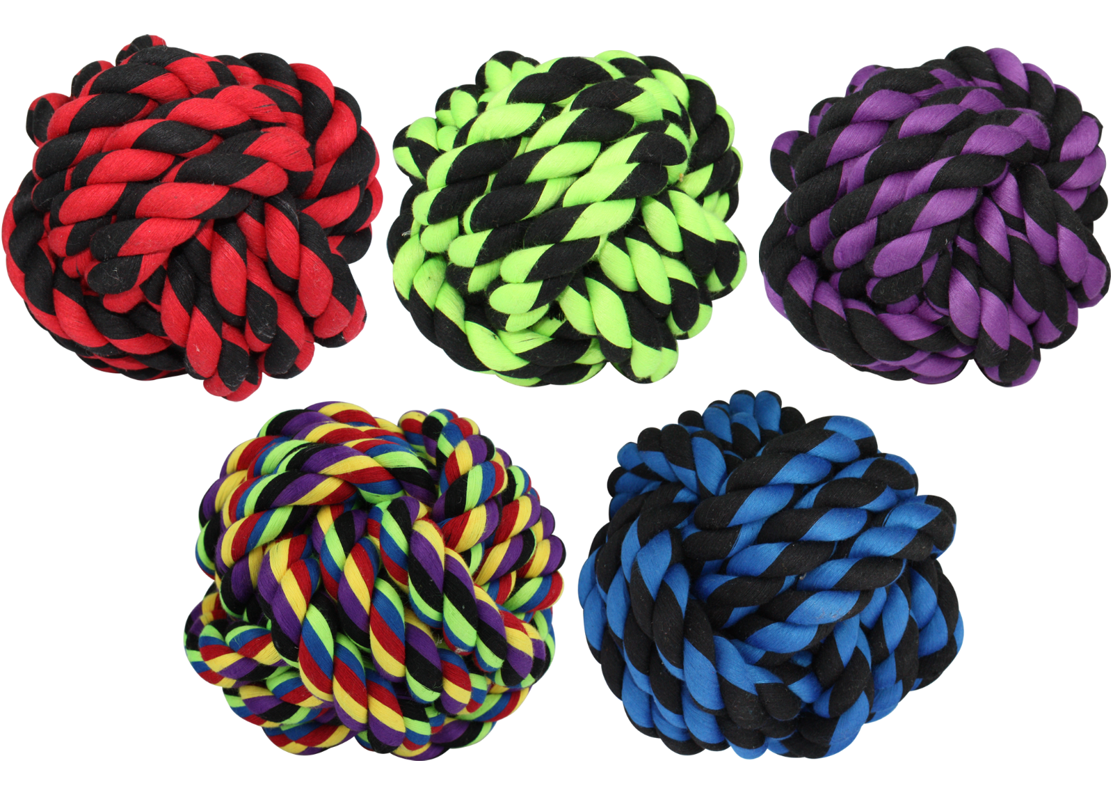 Multipet Nuts For Knots Dog Toy Fetch Ball Puppies 2.5