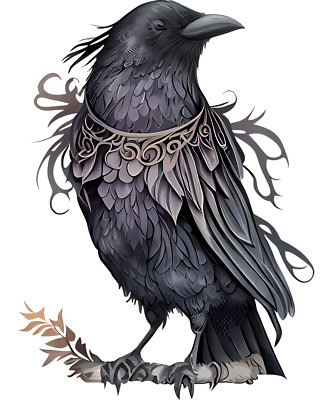XXL 18x18 cm car decal sticker raven sticker