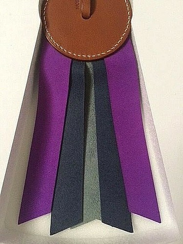 HERMES FLOT CHARM IN BLEU LIN/BLEU DE MALTE/CROCUS - BNIB !!! - Picture 6 of 7