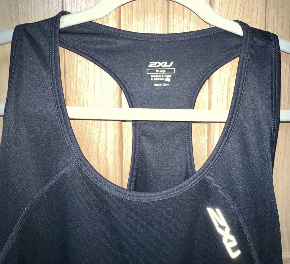 2XU Shirt Black Athletic Tank Top Jogger Women’s Size X Large New - Image 2 of 4
