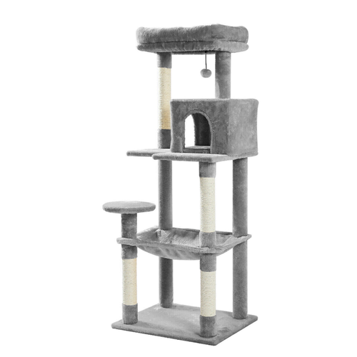 Cat Tree Scratching Post Scratcher Tower Condo House Furniture Bed Stand 143cm - Picture 14 of 15