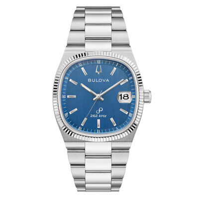 Bulova Men's Watch Quartz Super Seville Steel/Blue 96B440