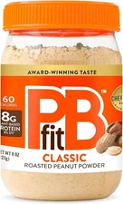 (Free Duty Tax) PBfit 8 Ounce Classic Peanut Butter Powder, Powdered Peanut