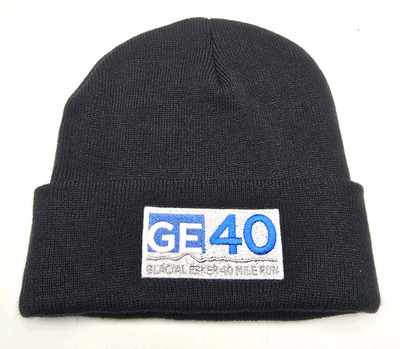 Glacial Esker 40 Mile Run Embroidered GE40 Knit Beanie Winter Hat 2019 One Size