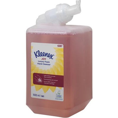 Handzeep Kleenex Luxury Joy plastic 1L wood pack 6 pieces