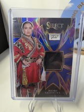 2024 Panini Select WWE - Sparks Meiko Satomura #SP-MSM Blue Prizm /49 (MEM)