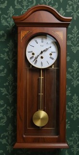 Woodford Pendulum Wall Clock Westminster Chime Walnut Veneer Working