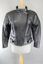 KLASSISCHE SCHWARZE LEDER SPORTEX A5 BIKER JA...
