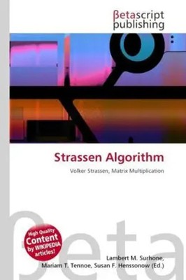 Lambert M. Surhone (u. a.) | Strassen Algorithm | Taschenbuch | Englisch (2026)