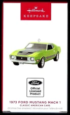 2023 Hallmark Classic American Cars 1973 Ford Mustang Mach 1 Metal Orn #33