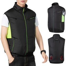 Cooling Vest Ice Fan Vest Breathable Air Conditioner Clothes 3 Gear Wearable Coo