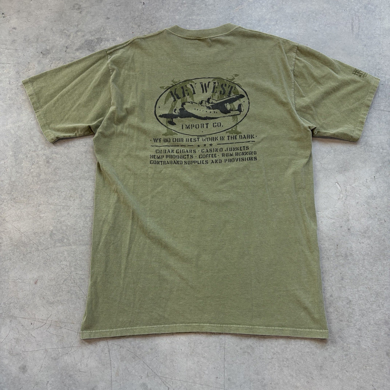 Vintage Crazy Shirts Hemp Dyed Key West Imports Single Stitch T Shirt Large