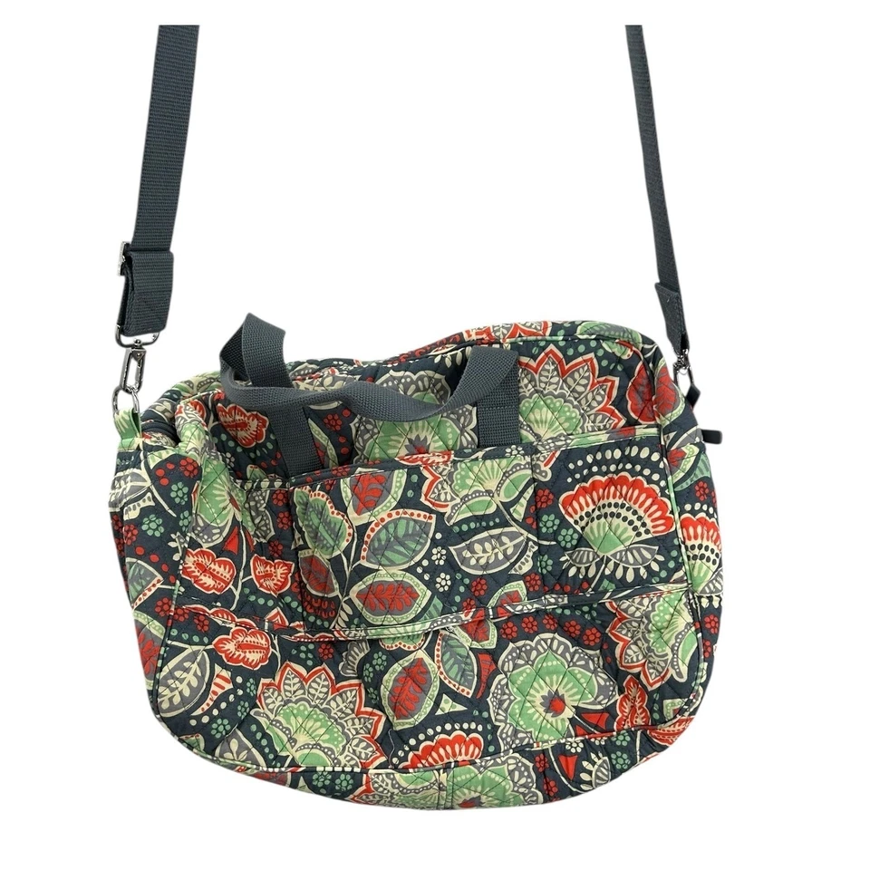 Bolso de Lona Vera Bradley Floral Acolchado Equipaje de Mano de Viaje Foto 2 de 4