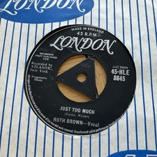 Ruth Brown: Just Too Much: Book Of Lies HLE 8645 VG 7” Vinyl Single Free UK Post