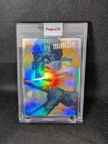 2021 TOPPS PROJECT 70 #460 MICKEY MANTLE FOIL 39/70 by Matt Taylor 1959 YANKEES