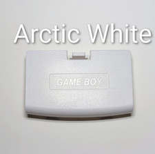 NEW Arctic White Battery Covers Gameboy Advance - GBA Replacement Doors 