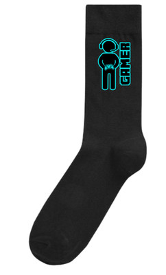 Personalisierte Kinder Gamer Themen Socken. Geburtstag Weihnachtsgeschenk 6-5,5 UK 23-39EU