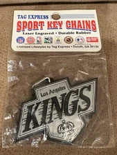 NHL Hockey Licensed Los Angeles Kings Logo Rubber Flexi Keychain