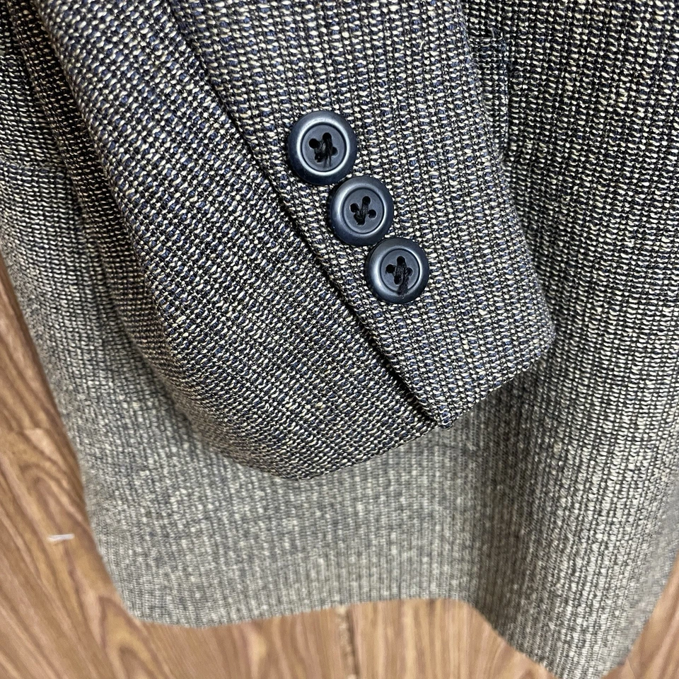 Christian St John Sport пальто мужской 44R коричневый зеленый многоцветный текстурированный сделано в США - Изображение 4 из 4