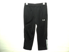 Under Armour Sweatpants Boy's Size Youth X Large Black Track Joggers Activewear