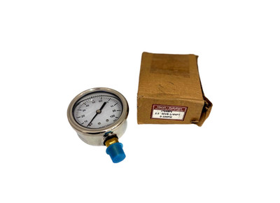 MARSH BELLOFRAM J7648PE  2-1/2'' PRESSURE GAUGE  100PSI 1/4NPT