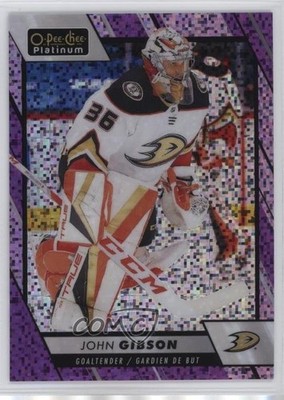 2023-24 O-Pee-Chee Platinum Violet Pixels 83/299 John Gibson #116 1jz3