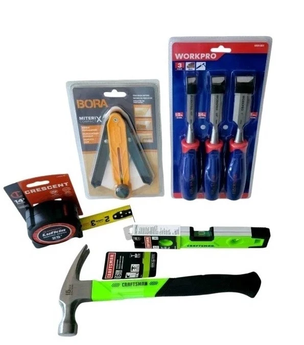 Juego de 5 herramientas esenciales para carpinteros Foto 2 de 4