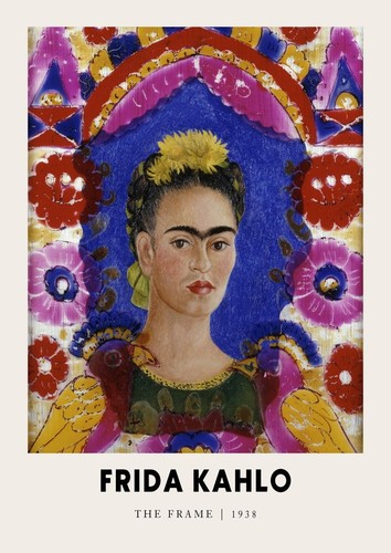 The Frame - 1938 Frida Kahlo Wall Art Poster Print Picture A3 A4 A5 - Picture 5 of 7