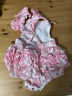 Girls 6-9 Months One-piece Outfit Pink/white — photo 2