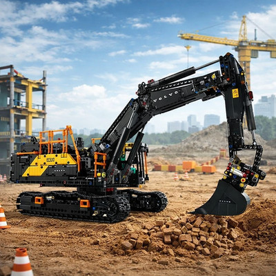 Volvo Technic Building Blocks Excavator