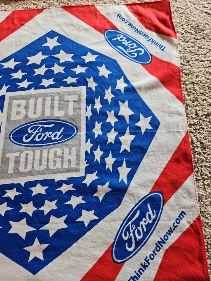 Bandana Handkerchief Ford American Stars & Stripes 20 By 21in Cotton - Image 3 of 4