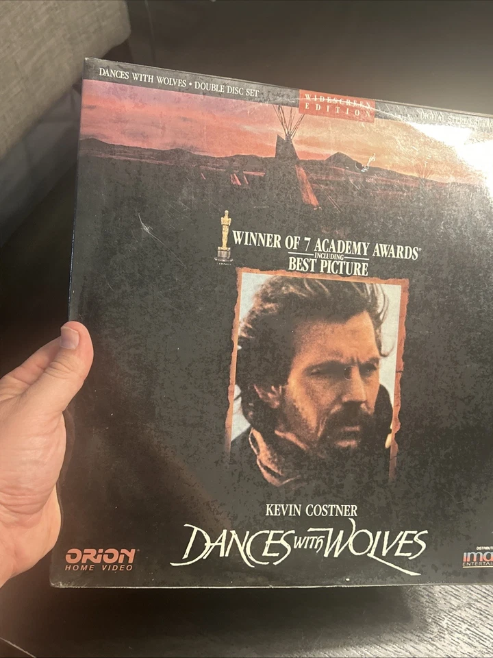 Sealed New Dances with Wolves Kevin Costner Orion Pictures Widescreen Laser Disc - Image 3 of 4