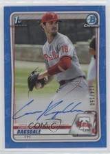 2020 Bowman Draft Chrome Picks Blue Refractor 114/150 Carson Ragsdale Auto fv8