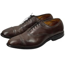 Allen Edmonds Dress Shoes Men 11E Wide Park Avenue Oxford Brown Leather USA