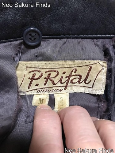 Vintage französische Luftwaffe Lederjacke, marine, Größe M - Bild 2 von 20