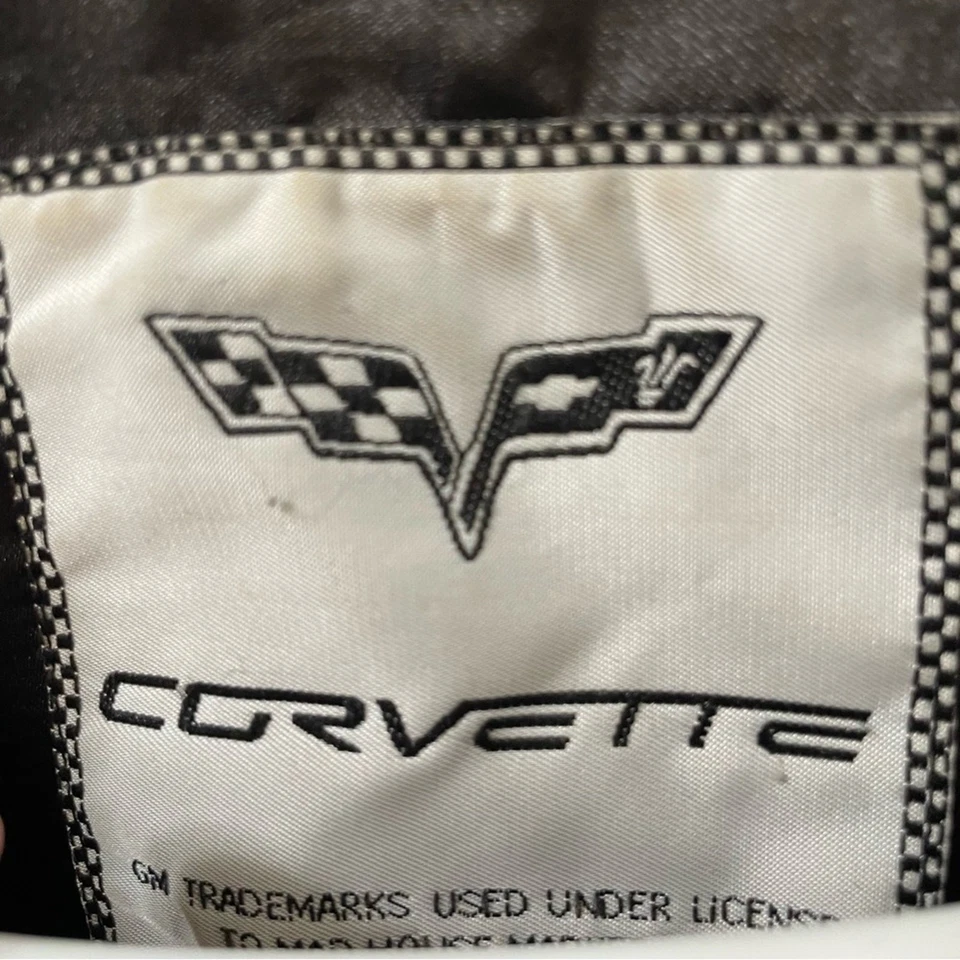 Corvette Bomber Chaqueta Negro Grande Foto 3 de 4