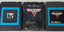 Van Halen 8-Track Lot of 3 Van Halen 2 & Women & Children First Vintage